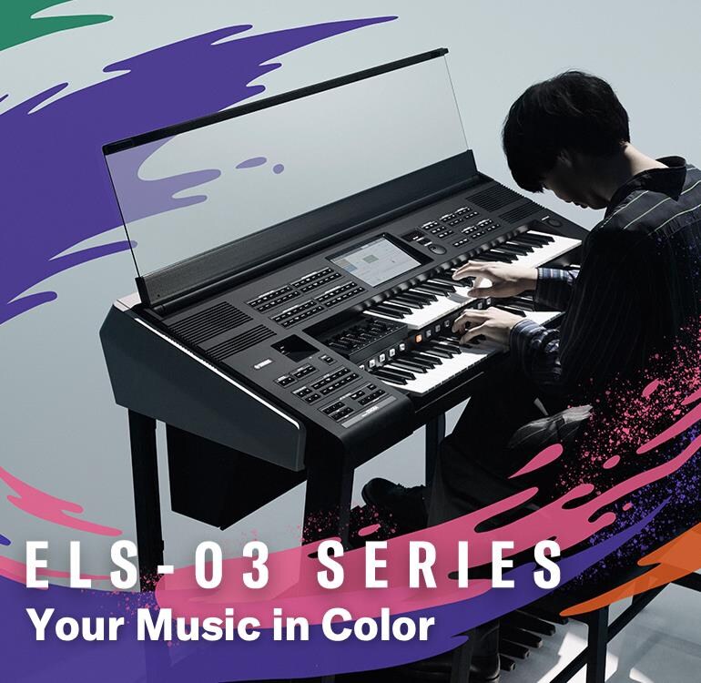 Imagen principal de la Serie ELS-03, que muestra a un músico tocando el instrumento.