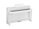 Diagonal side view of the Yamaha Clavinova CLP-835WH