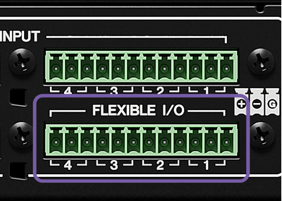 FLEXIBLE I/O de 4 canales (Euroblock)