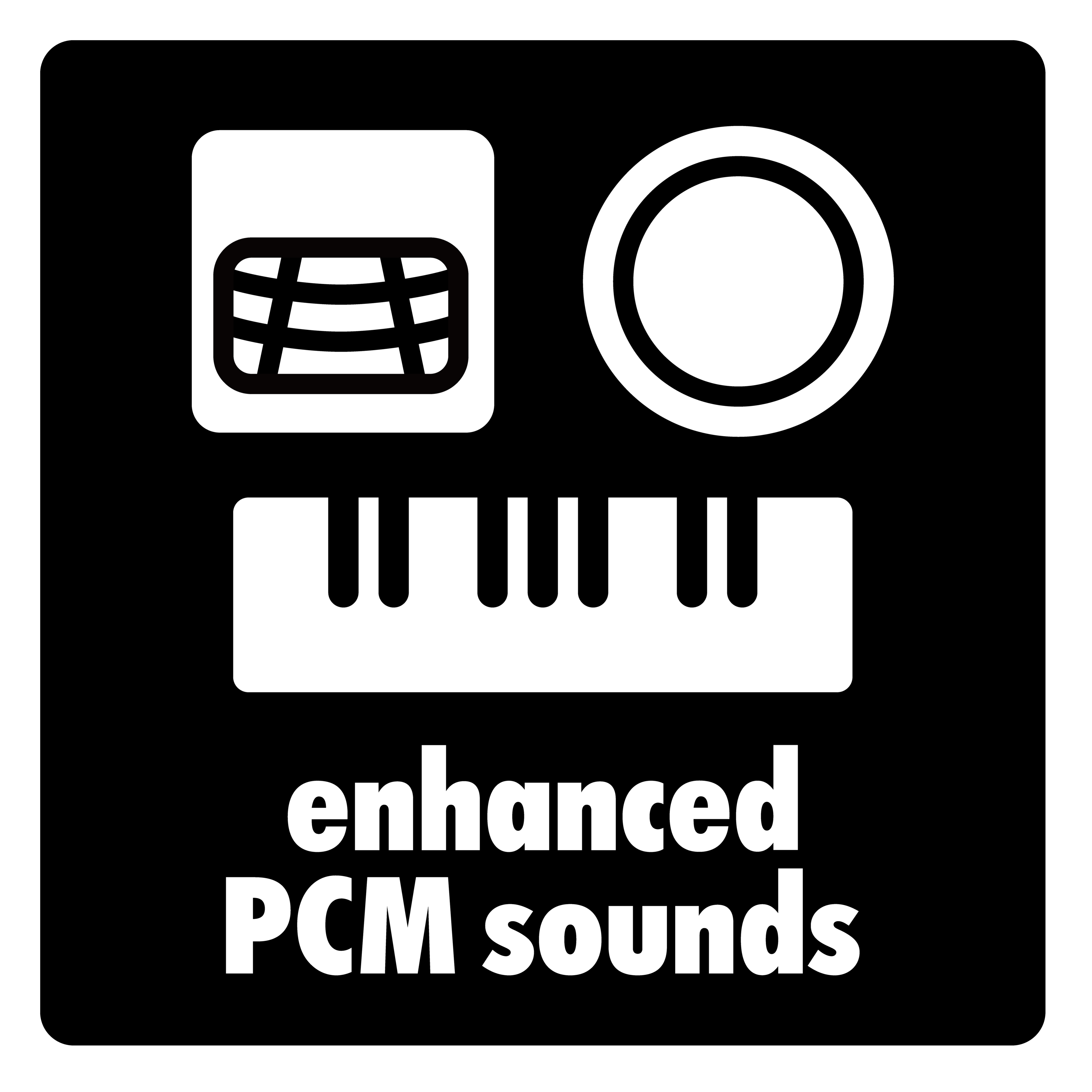 Agrega profundidad y ambiente con sonidos PCM naturales.