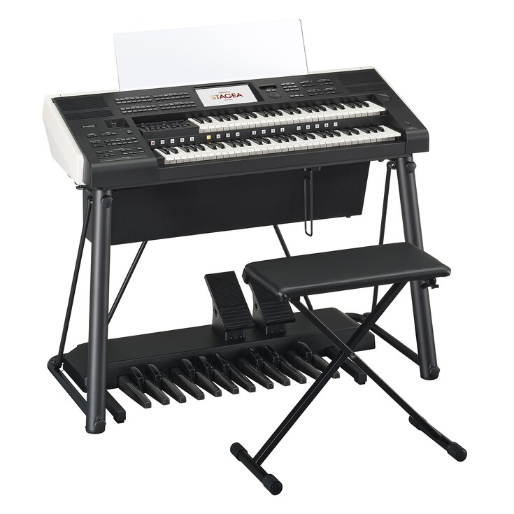 Vista diagonal del Yamaha Electone ELS-03G