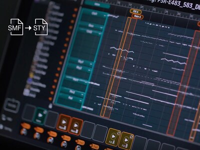 Imagen de característica de la aplicación MIDI Song to Style del PSR-E583