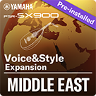 Medio Oriente (Paquete de expansión preinstalado: Datos compatibles con Yamaha Expansion Manager)