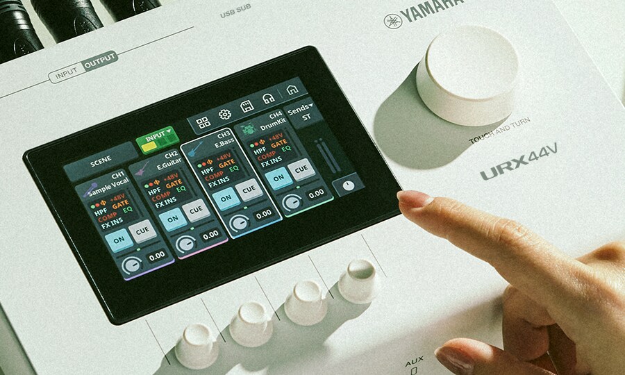 Yamaha URX44V: Control intuitivo a tu alcance