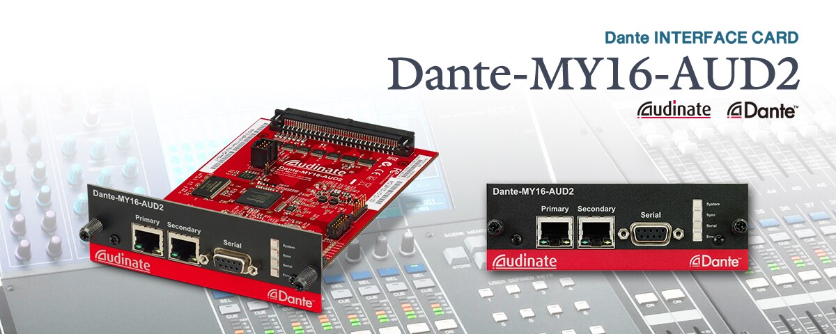 DANTE-MY16-AUD2 - Descripción - Inferfaces - Productos - Audio