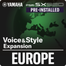 Europa (Paquete de expansión preinstalado: Datos compatibles con Yamaha Expansion Manager)