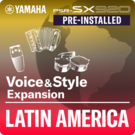 América Latina (Paquete de expansión preinstalado: Datos compatibles con Yamaha Expansion Manager)