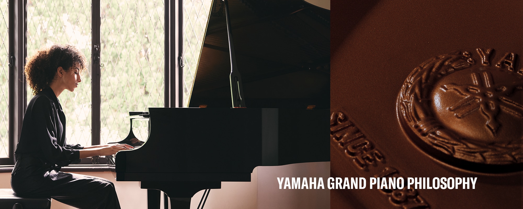 Vista principal de la filosofía del piano de cola Yamaha