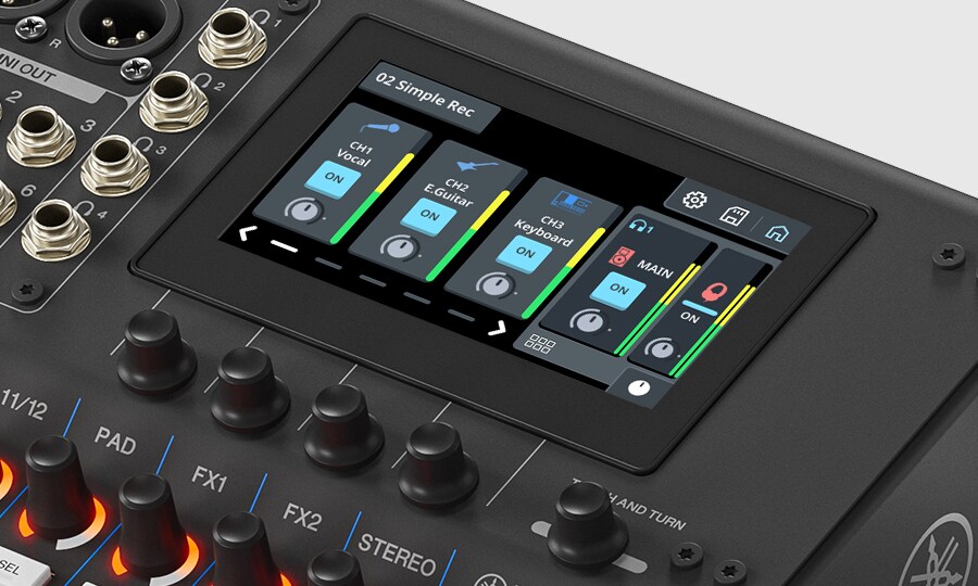 Yamaha MGX12: Control rápido e intuitivo