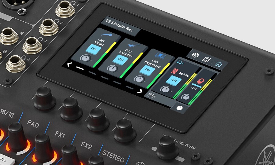 Yamaha MGX16V: Control rápido e intuitivo