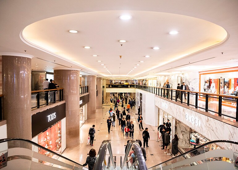 Imagen de un centro comercial