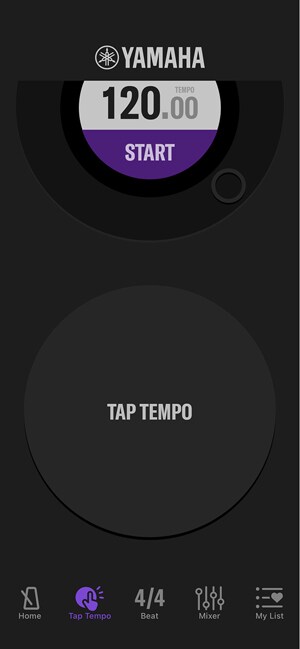 El área grande de pulsación (tapping) facilita verificar el tempo