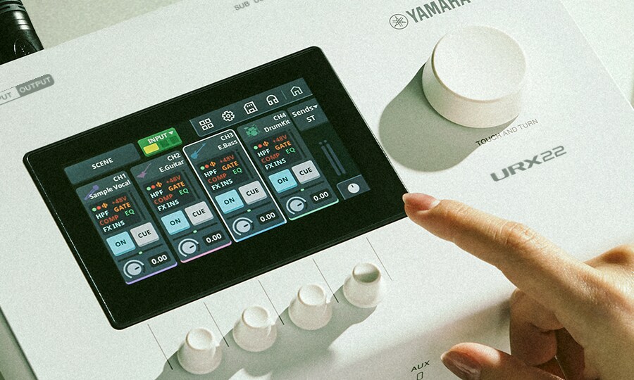 Yamaha URX22: Control intuitivo al alcance de tu mano