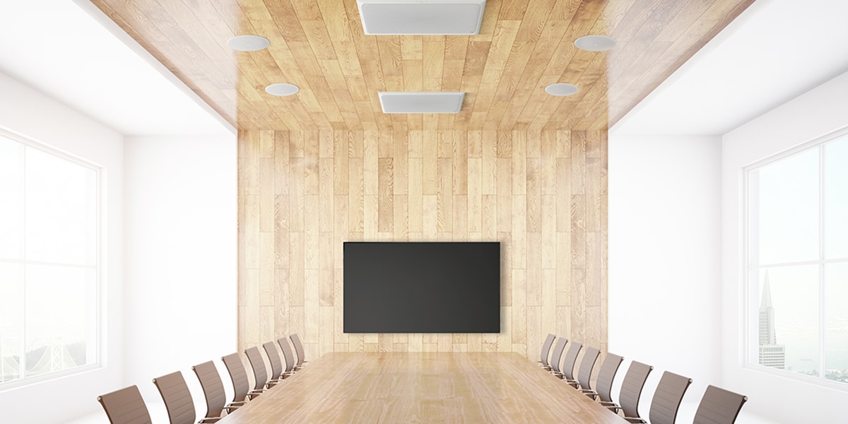 ADECIA Ceiling Solutions One-stop sound solution for teleconferencing