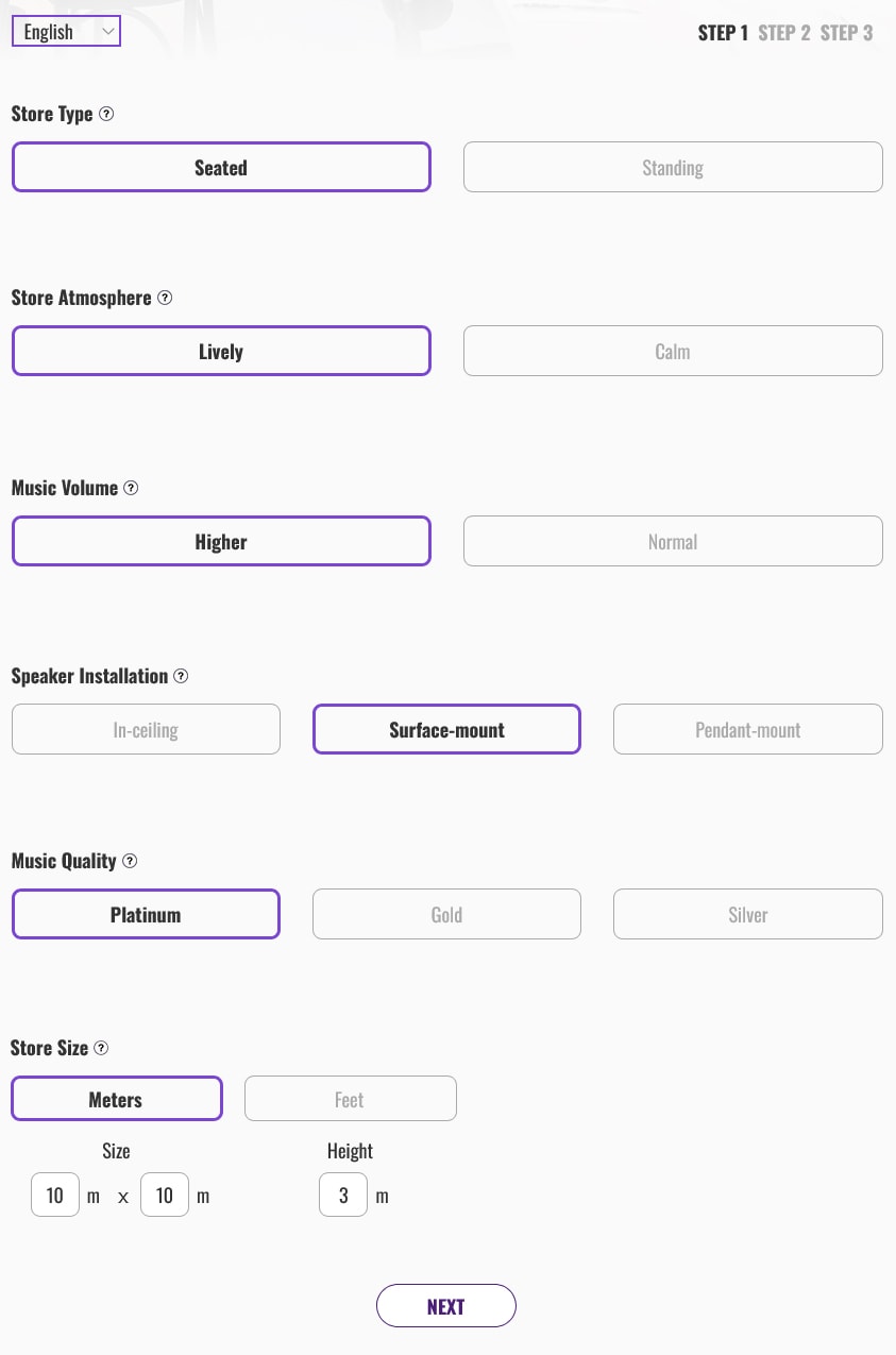 Actual image of YIMSA STEP 1, showing how to enter information.